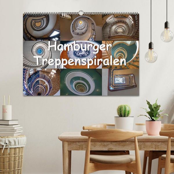 Produktbild: Hamburger Treppenspiralen (Wandkalender 2026 DIN A2 quer), CALVENDO Monatskalender
