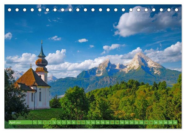 Produktbild: Wo Bayern am sch&ouml;nsten ist (Tischkalender 2027 DIN A5 quer), CALVENDO Monatskalender