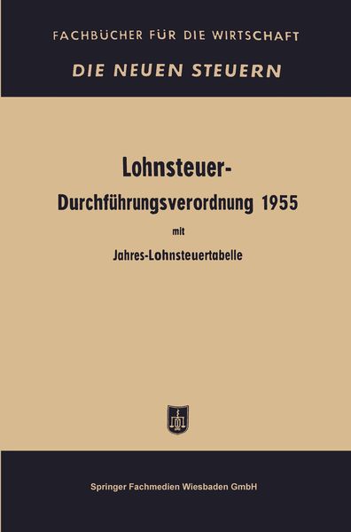 Produktbild: Lohnsteuer-Durchf&uuml;hrungsverordnung