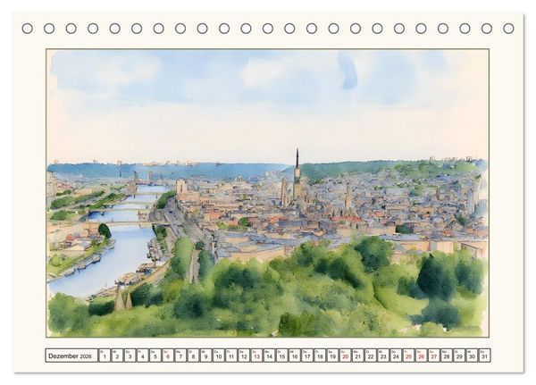 Produktbild: Reise durch die Normandie (Tischkalender 2026 DIN A5 quer), CALVENDO Monatskalender