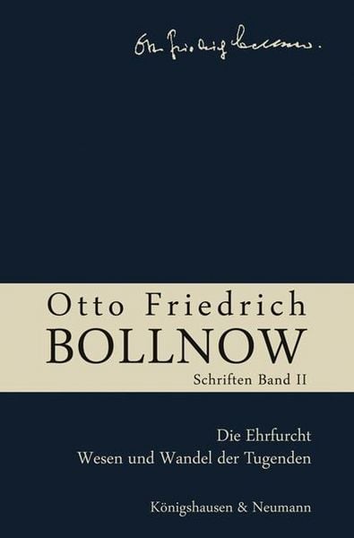 Produktbild: Otto Friedrich Bollnow: Schriften