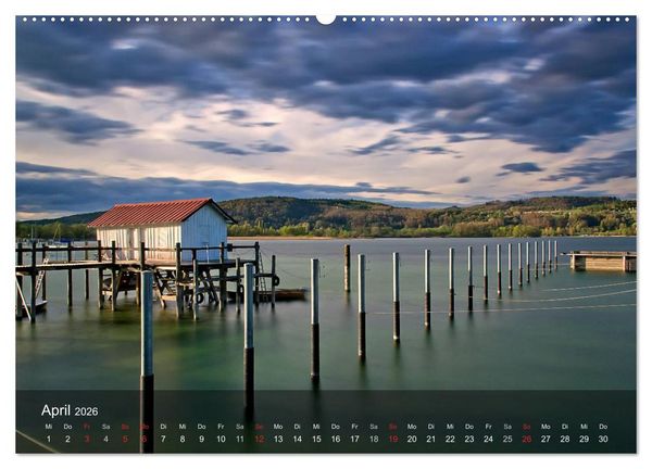 Produktbild: Stimmungsvoller Bodensee (hochwertiger Premium Wandkalender 2026 DIN A2 quer), Kunstdruck in Hochglanz