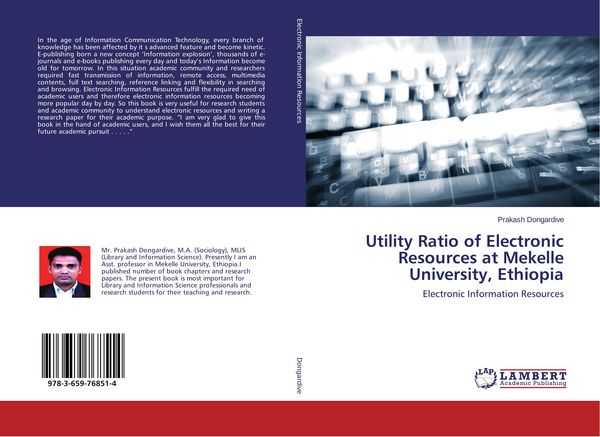 Produktbild: Utility Ratio of Electronic Resources at Mekelle University, Ethiopia