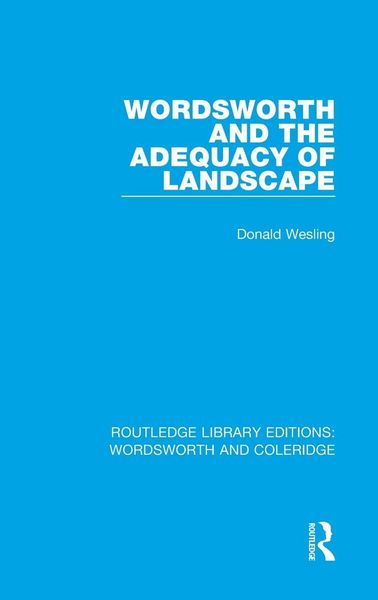 Produktbild: Wordsworth and the Adequacy of Landscape
