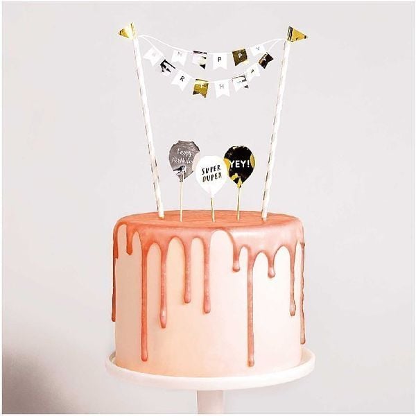 Produktbild: Kuchendekoration, Happy Birthday, Classic