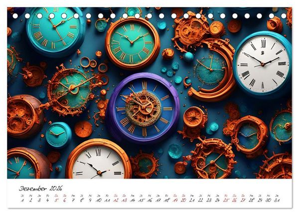 Produktbild: Abstrakte Zeitspr&uuml;nge (Tischkalender 2026 DIN A5 quer), CALVENDO Monatskalender