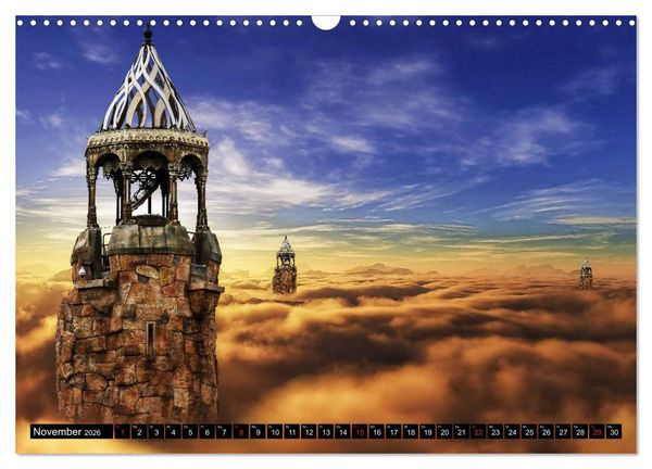 Produktbild: Traum und Fantasy. Reise durch surreale Wunderwelten (Wandkalender 2026 DIN A3 quer), CALVENDO Monatskalender