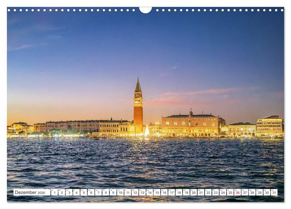 Produktbild: Venedig - Impressionen aus der Serenissima (Wandkalender 2026 DIN A3 quer), CALVENDO Monatskalender