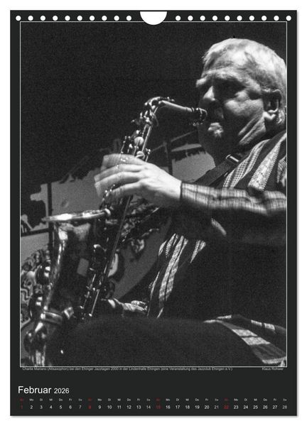 Produktbild: Jazz Moments (Wandkalender 2026 DIN A4 hoch), CALVENDO Monatskalender