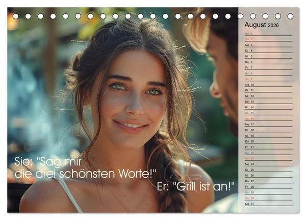 Produktbild: Lieblingshobby Grillen (Tischkalender 2026 DIN A5 quer), CALVENDO Monatskalender