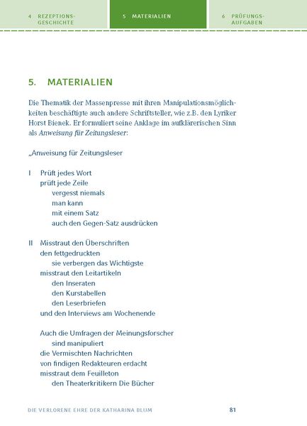 Produktbild: Die verlorene Ehre der Katharina Blum von Heinrich B&ouml;ll