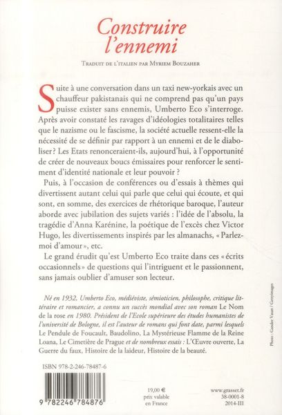 Produktbild: Construire l'ennemi : et autres &eacute;crits occasionnels