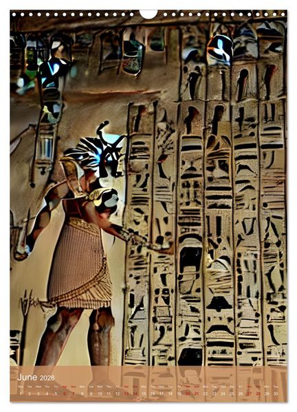 Produktbild: Ancient Egypt - Digital Artwork created by Artificial Intelligence (Wall Calendar 2026 DIN A3 portrait), CALVENDO 12 Month Wall Calendar