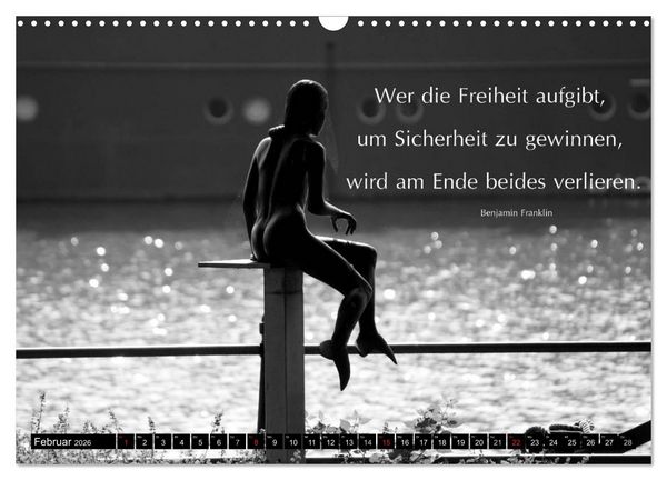 Produktbild: Weisheiten, Zitate und Spr&uuml;che - Ein Jahr voller Gedanken 2026 AT Version (Wandkalender 2026 DIN A3 quer), CALVENDO Monatskalender