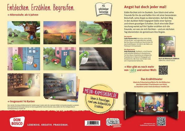 Produktbild: Eddie und das Kellergruseln. Kamishibai Bildkartenset
