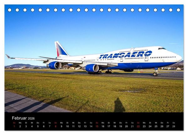 Produktbild: Sch&ouml;nheit der Flugzeuge (Tischkalender 2026 DIN A5 quer), CALVENDO Monatskalender