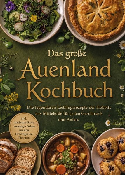 Produktbild: Das gro&szlig;e Auenland Kochbuch: Die legend&auml;ren Lieblingsrezepte der Hobbits aus Mittelerde f&uuml;r jeden Geschmack und Anlass - inkl. rustikaler Brote, knack