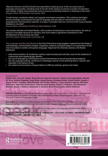 Produktbild: The Language and Sexuality Reader
