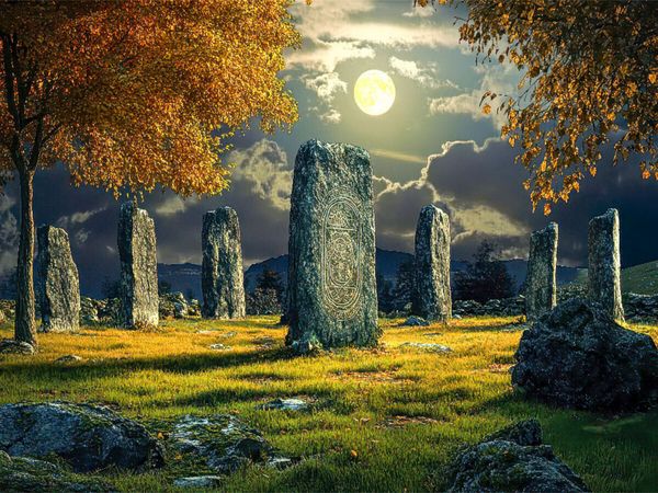 Produktbild: CALVENDO Puzzle Magische Steinmonumente | 1000 Teile Lege-Gr&ouml;&szlig;e 64x48cm Foto-Puzzle f&uuml;r gl&uuml;ckliche Stunden