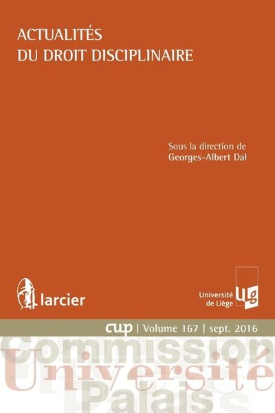 Produktbild: Actualit&eacute;s du droit disciplinaire