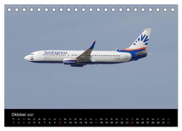 Produktbild: Deutsche Airlines (Tischkalender 2027 DIN A5 quer), CALVENDO Monatskalender