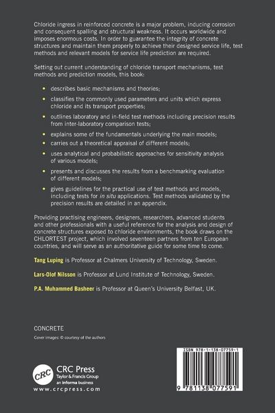 Produktbild: Resistance of Concrete to Chloride Ingress