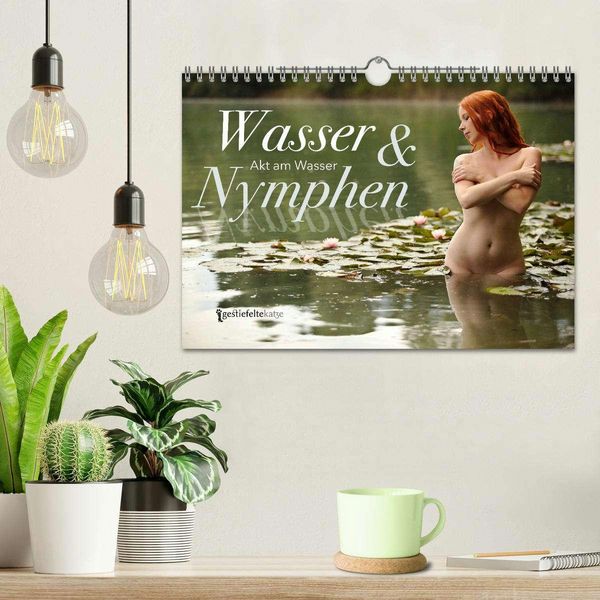 Produktbild: Wasser und Nymphen - Akt am Wasser (Wandkalender 2026 DIN A4 quer), CALVENDO Monatskalender