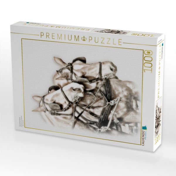 Produktbild: CALVENDO Puzzle Equestrian Kunst | 1000 Teile Lege-Gr&ouml;&szlig;e 64x48cm Foto-Puzzle f&uuml;r gl&uuml;ckliche Stunden