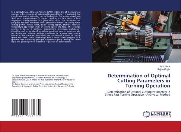 Produktbild: Determination of Optimal Cutting Parameters in Turning Operation