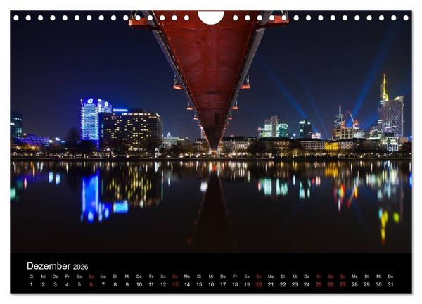Produktbild: Frankfurt Skylights 2026 (Wandkalender 2026 DIN A4 quer), CALVENDO Monatskalender