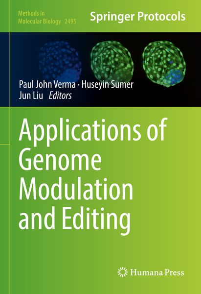 Produktbild: Applications of Genome Modulation and Editing
