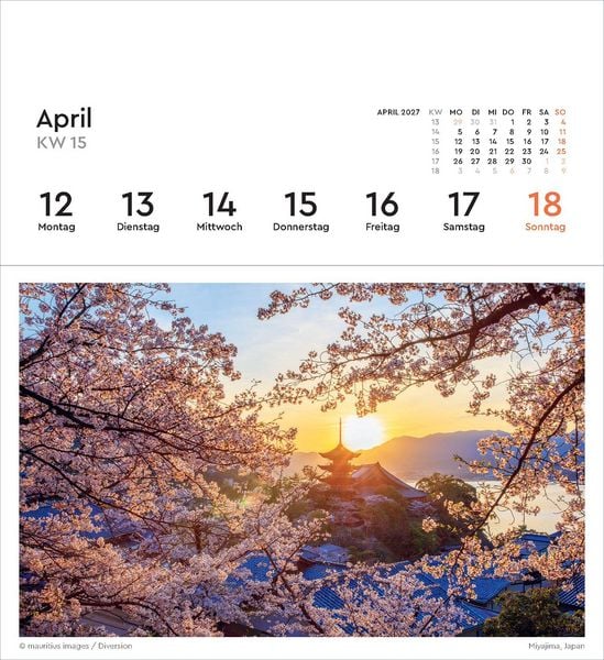 Produktbild: Faszination Fernost - KUNTH Postkartenkalender 2027