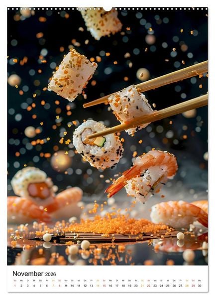 Produktbild: Sushi f&uuml;r Kenner (Wandkalender 2026 DIN A2 hoch), CALVENDO Monatskalender