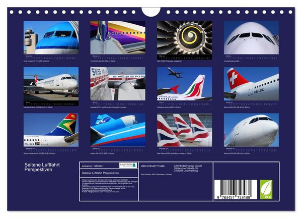 Produktbild: Seltene Luftfahrt Perspektiven (Wandkalender 2026 DIN A4 quer), CALVENDO Monatskalender