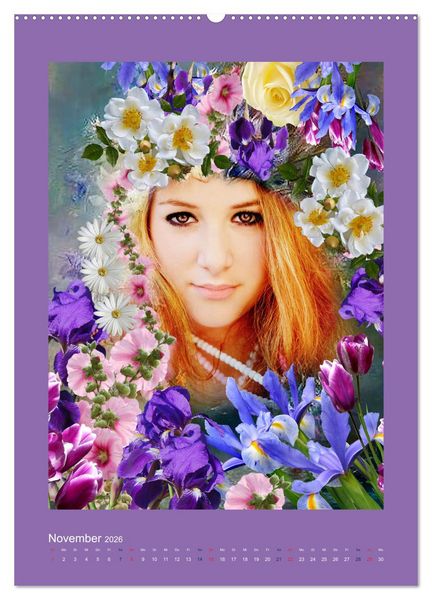 Produktbild: Blumen Melodie (Wandkalender 2026 DIN A2 hoch), CALVENDO Monatskalender