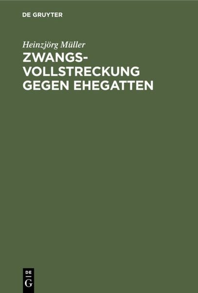 Produktbild: Zwangsvollstreckung gegen Ehegatten