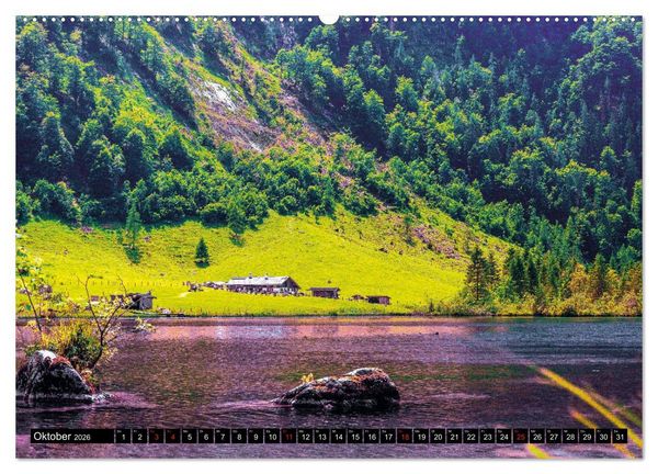 Produktbild: Bayerische M&auml;rchen-Seen (Wandkalender 2026 DIN A2 quer), CALVENDO Monatskalender