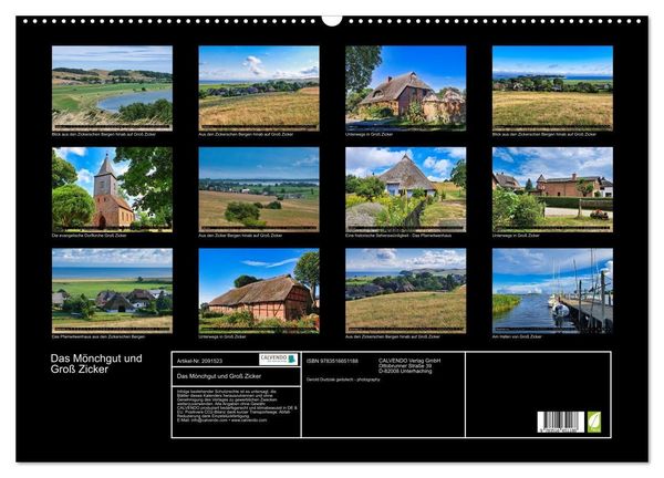 Produktbild: Das M&ouml;nchgut und Gro&szlig; Zicker (Wandkalender 2026 DIN A2 quer), CALVENDO Monatskalender