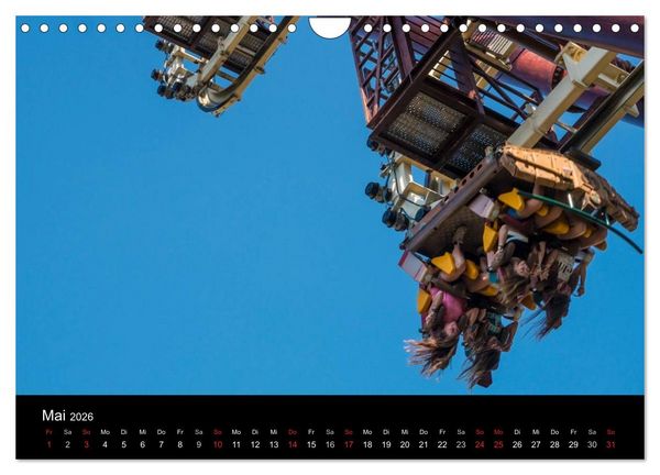 Produktbild: Made for Fear - Der Achterbahnkalender (Wandkalender 2026 DIN A4 quer), CALVENDO Monatskalender