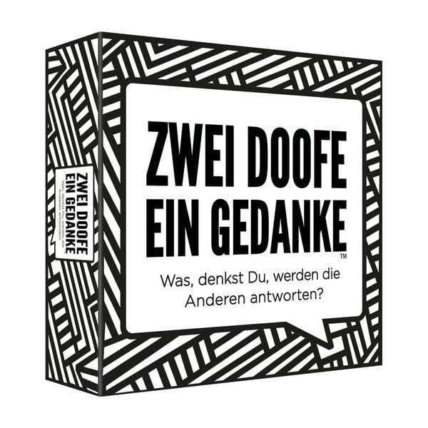 Produktbild: Pegasus - Zwei Doofe ein Gedanke - Hier gleicht keine Runde der Anderen, Kartenspiel