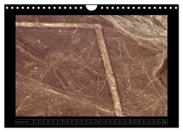 Produktbild: Die NAZCA Linien - Geheimnisvolle Figuren (Wandkalender 2026 DIN A4 quer), CALVENDO Monatskalender
