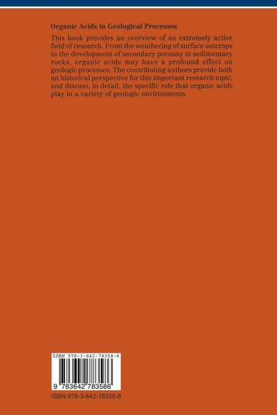 Produktbild: Organic Acids in Geological Processes