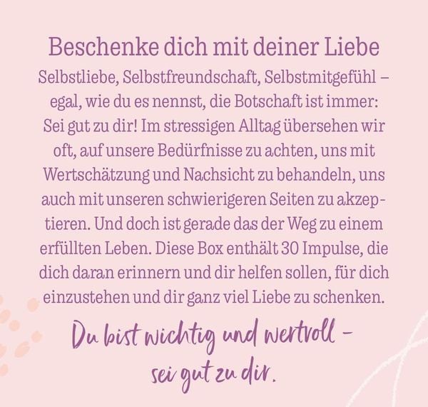 Produktbild: Sei nicht nur gut zu anderen. Sei gut zu dir