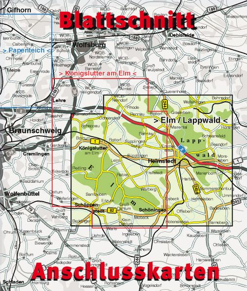 Produktbild: Elm/Lappwald (K&ouml;nigslutter, Helmstedt, Sch&ouml;ningen), KVplan, Wanderkarte/Radkarte/Freizeitkarte, 1:32.500 / 1:12.500