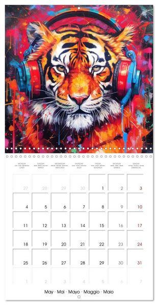 Produktbild: Animal Beats (Wall Calendar 2026 12 &times; 12 Inch) CALVENDO 12 Month Wall Calendar