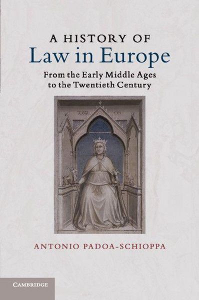 Produktbild: A History of Law in Europe