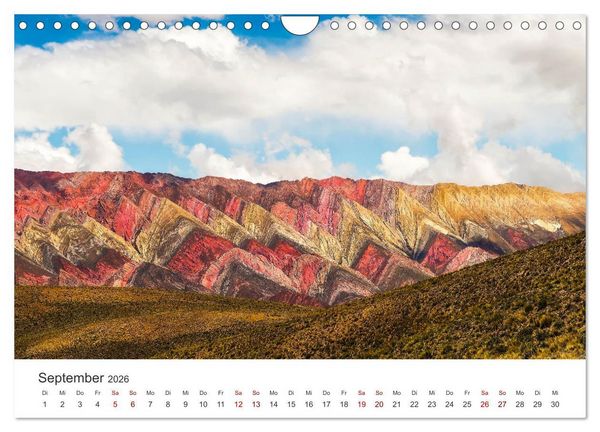 Produktbild: Argentinien - vielseitig und kontrastreich (Wandkalender 2026 DIN A4 quer), CALVENDO Monatskalender