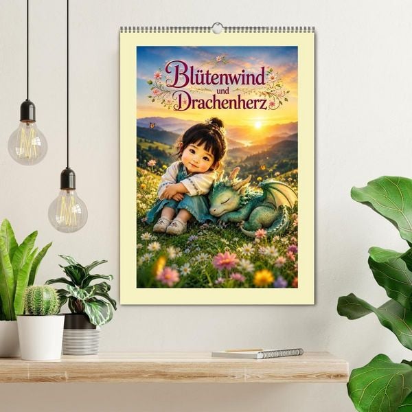 Produktbild: Bl&uuml;tenwind und Drachenherz (Wandkalender 2027 DIN A2 hoch), CALVENDO Monatskalender