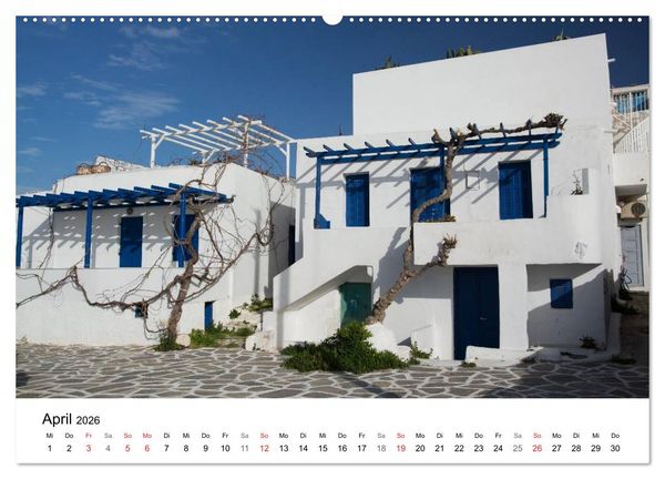 Produktbild: Paros, Perle der Kykladen (hochwertiger Premium Wandkalender 2026 DIN A2 quer), Kunstdruck in Hochglanz