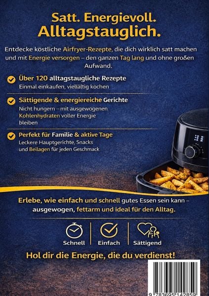 Produktbild: Airfryer Kochbuch f&uuml;r Energie & S&auml;ttigung